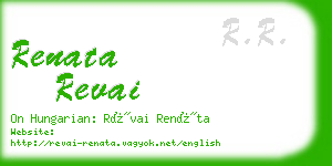 renata revai business card